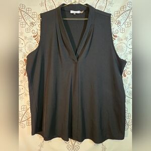 Calvin Klein Black V-Neck Blouse